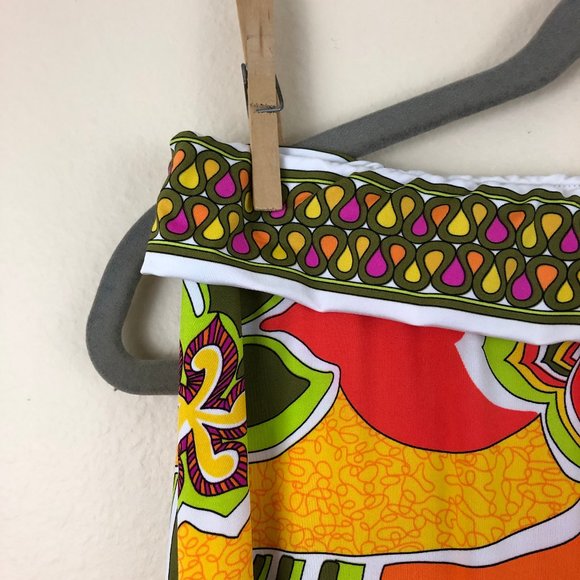 Trina Turk roll top swim pant cover-up psychedelic - Picture 6 of 10